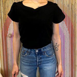 Sweetheart Blouse with Pearls